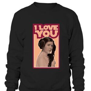 Princess Leia I Love You I Know Star Wars Graphic Sweatshirt 24